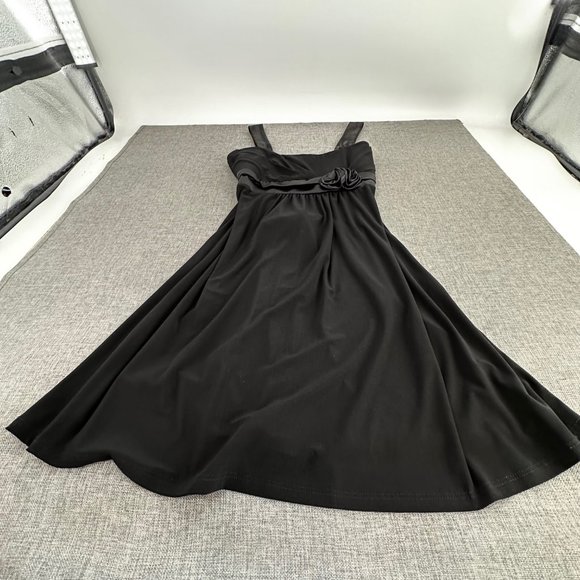 Taboo Mini Dress Evening Party Formal Wear Sleeveless Black Rose Large Junior - Picture 5 of 11